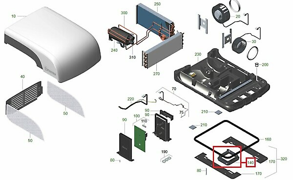 AVENTA ECO/COMFORT CANALE ASPIRAZIONE NERO