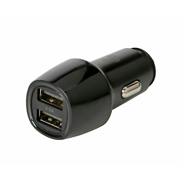 CARICABATTERIA 2 PORTE USB - FAST CHARGE- 4800 MA - 12/24V