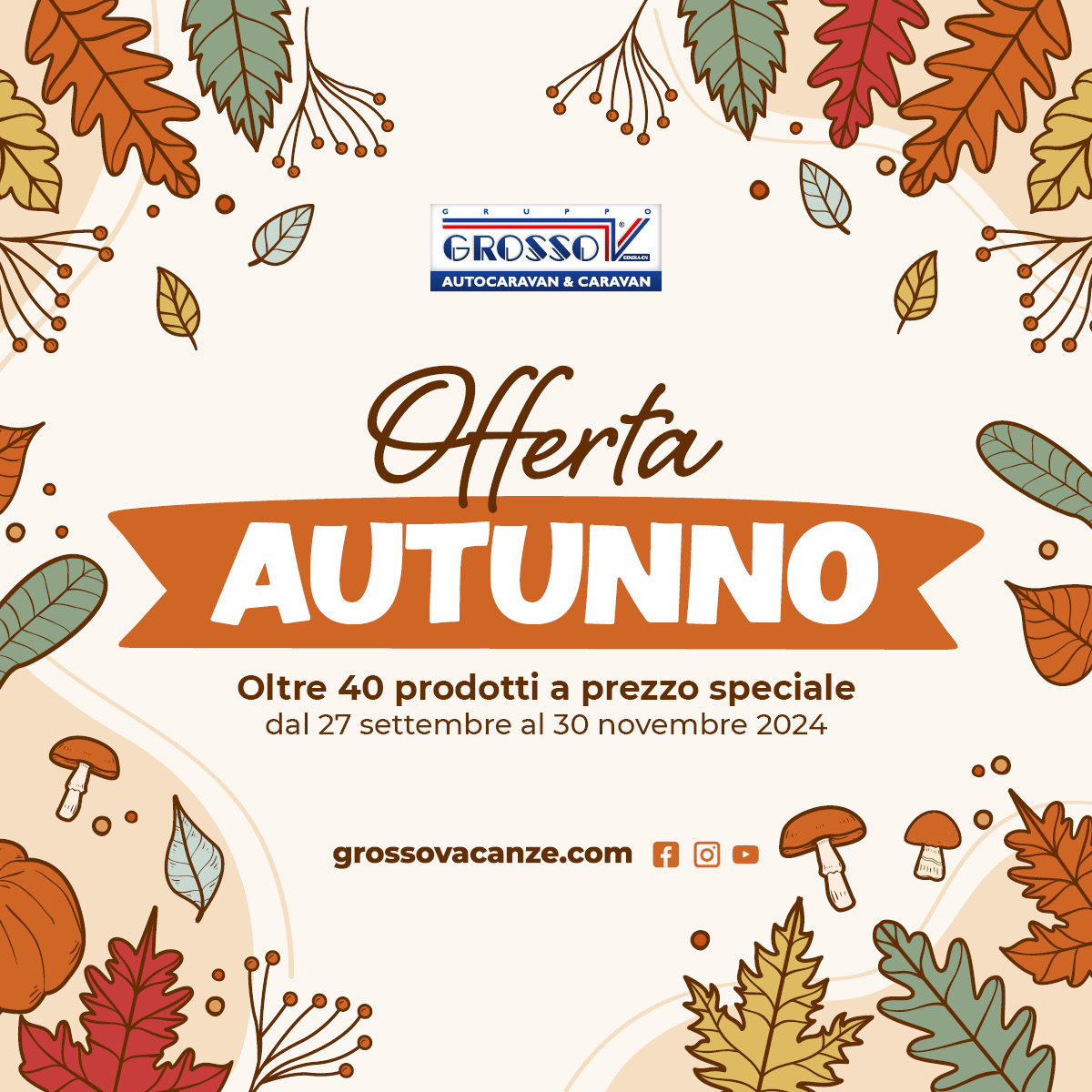 Inizia oggi l'Offerta Autunno!