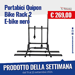 PORTABICI QUIPON BIKE RACK 2 E-BIKE NERO