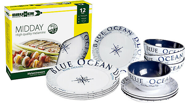 SET PIATTI MIDDAY BLUE OCEAN BRUNNER