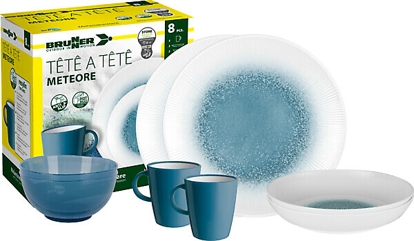 SET PIATTI TÊTE-Â-TÊTE METEORE 8 PZ BRUNNER