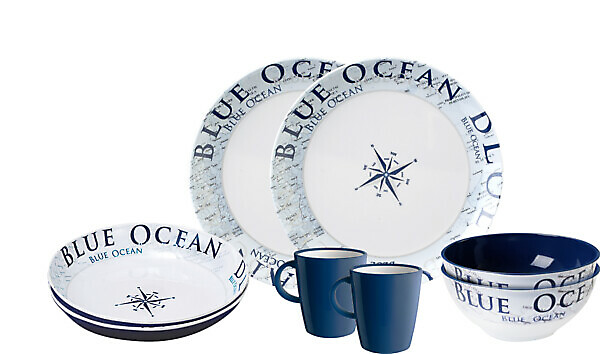 TÊTE-Â-TÊTE SET BLUE OCEAN 8 PCS BRUNNER