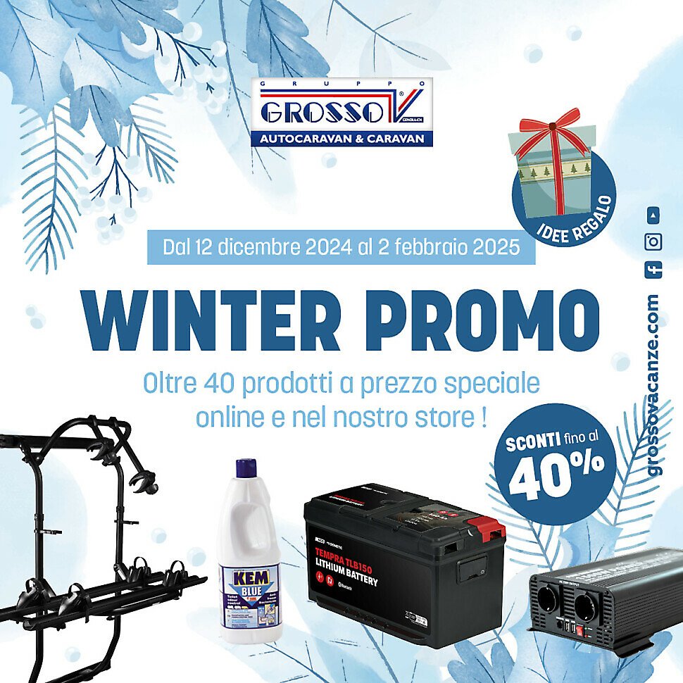 Winter Promo alla Grosso Vacanze! Prodotti e idee regalo in offerta fino al 2 febbraio 2025!