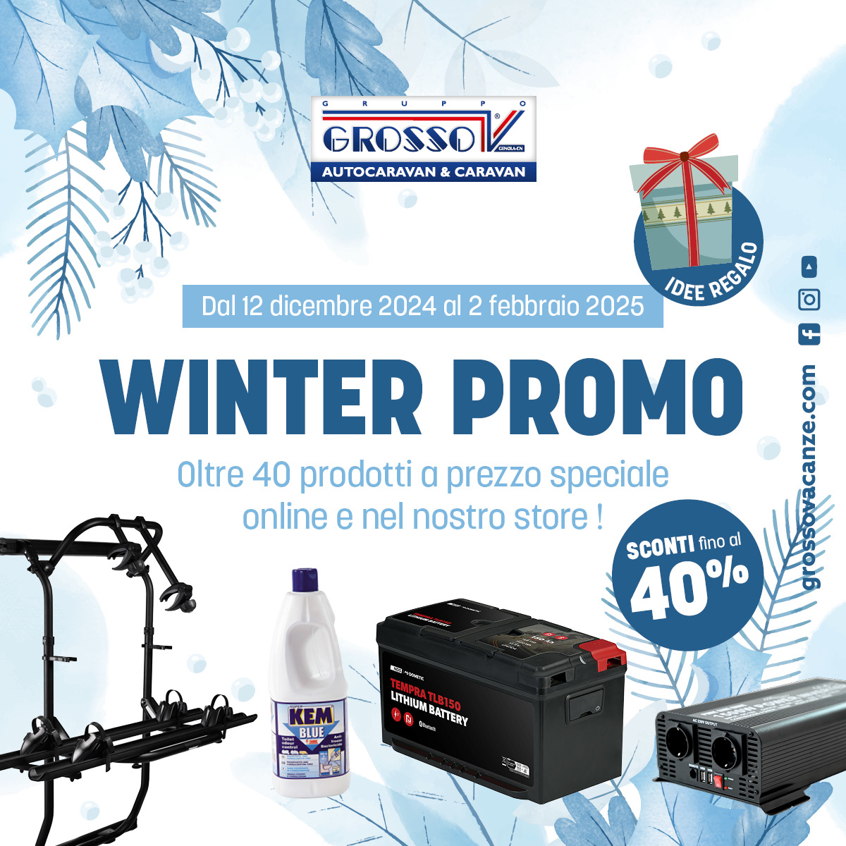 Winter Promo alla Grosso Vacanze! Prodotti e idee regalo in offerta fino al 2 febbraio 2025!